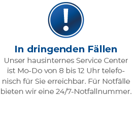 VALORIS Leistungscircle - In dringenden Fällen